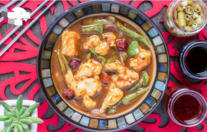 Fish with Bell Peppers & Szechuan Hot Sauce