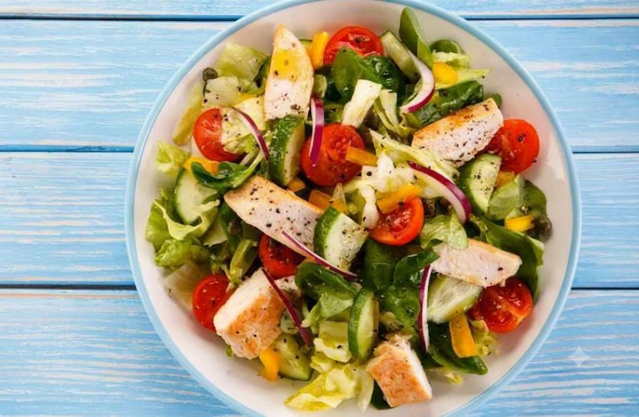 Oriental Chopped Salad with Grilled Chicken