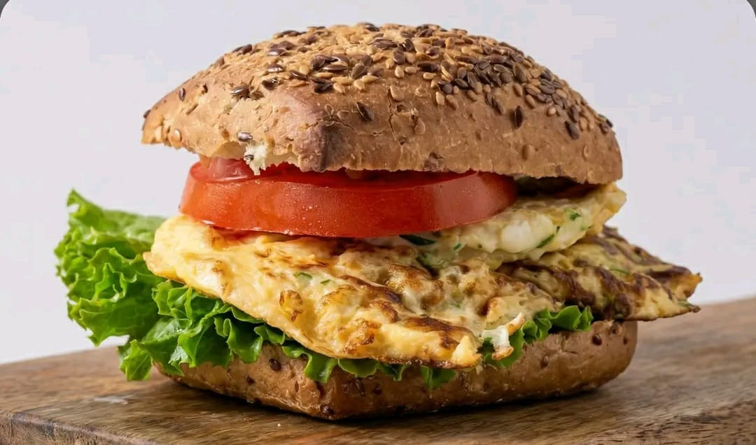 Chicken Omelette Burger