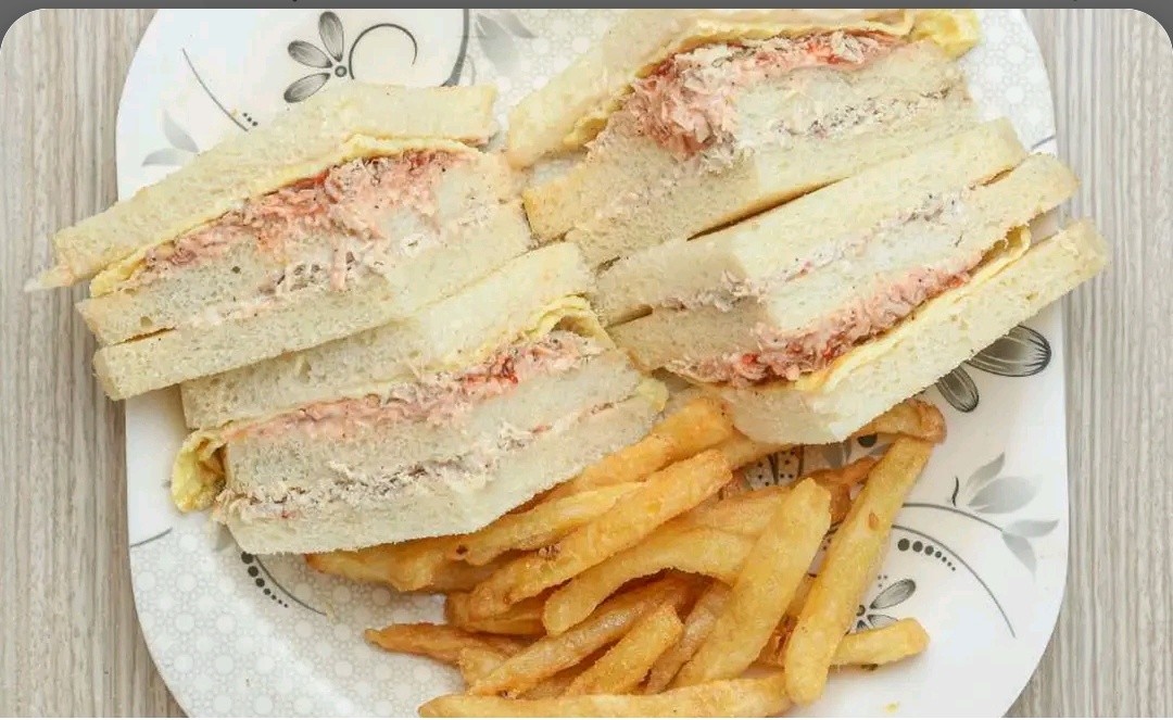 Chicken Club Sandwich with Fries